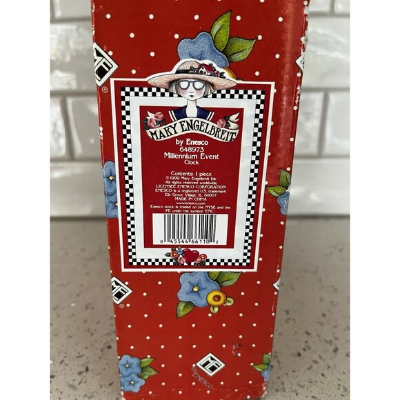 Mary Engelbreit 1999 Enesco Millenium Clock "2000 Years But Who's Counting" NEW - Picture 6 of 6